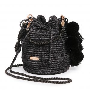 Mochila Azucena negro - Manijas de lujo