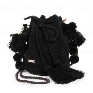 Mochila Gardenia negra - Manijas de lujo
