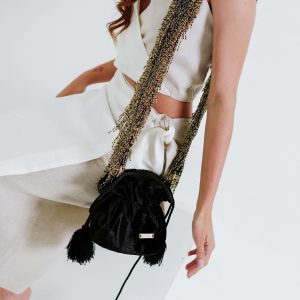 Bolso Pompón Mostacilla